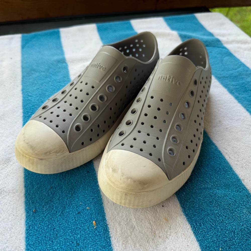 Native Gray Slip-On Sneakers